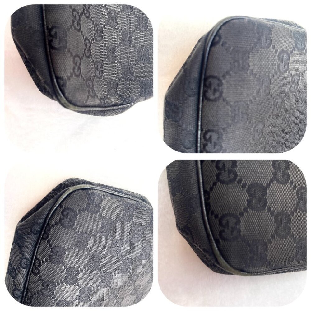 Gucci Eclipse GG Canvas/patent leather Medium Black Tote - Picture 12 of 17